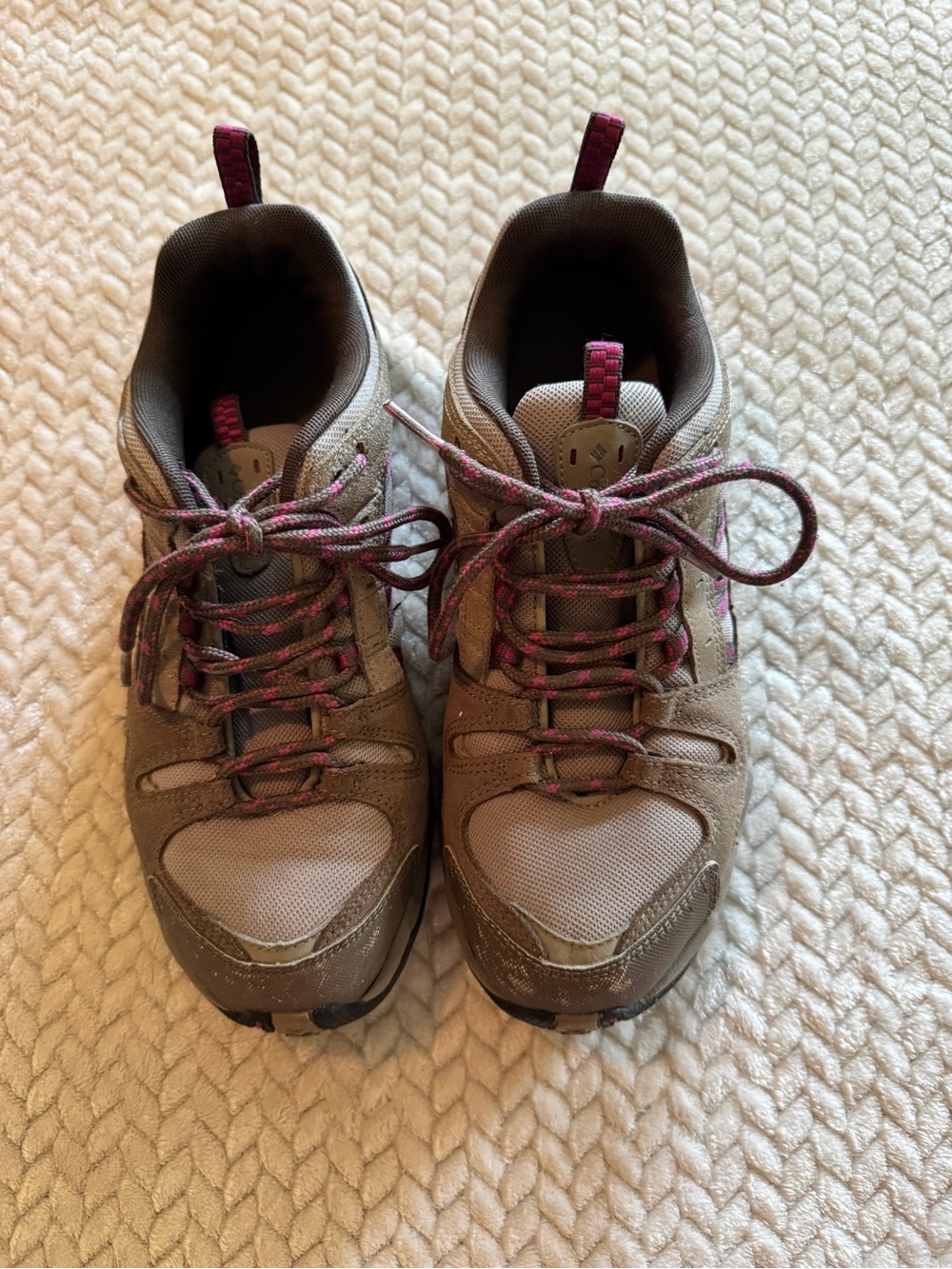 Columbia Tagori Brown and Pink Women's Hiking Shoe Size 9